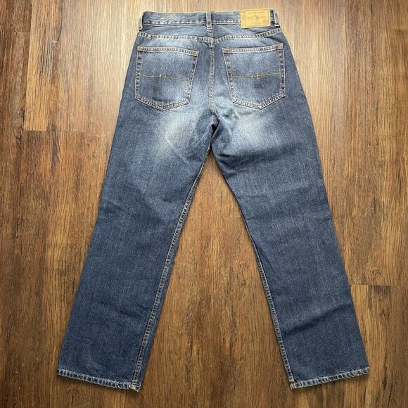 US Polo Assn. Jeans Men 32x30 Blue Straight Relaxed Loose Dark Wash Denim Pants - Picture 2 of 11